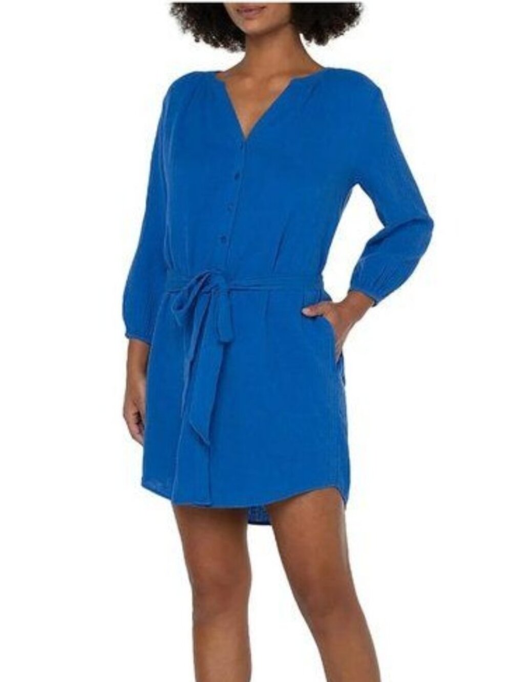 LIVERPOOL Cotton Shirtdress - S